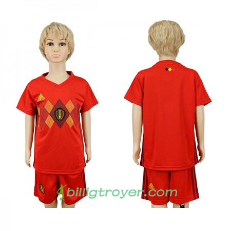 Billige Fotballdrakter Belgia Barn VM 2018 Hjemmedraktsett